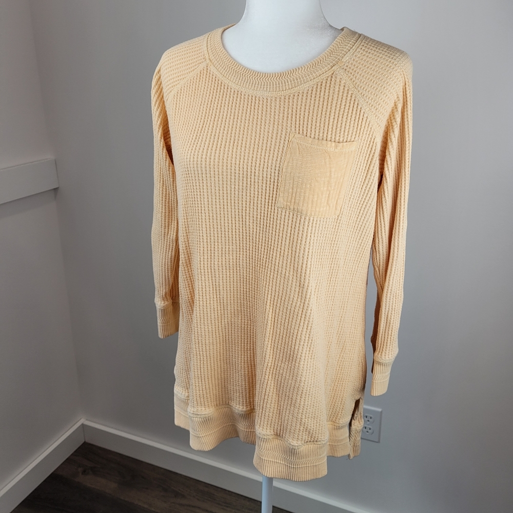 Soft Surroundings Autumn Waffle Tee small - Picture 2 of 7